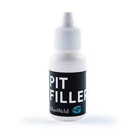 GlasWeld Pit Filler for Professional Windshield Repair - Greatly Helps Repair Cracks, Strong Glass Repair Fluid for Added Protection to Car Window, Auto Glass for Glasses Repair Kit - 15 ml