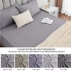 My Home Store Grey Double Fitted Sheet - Cotton Bed