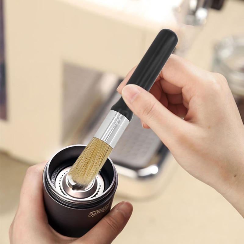 Landrain Barista Brush Portafilter Cleaning, Vegan Coffee Brush