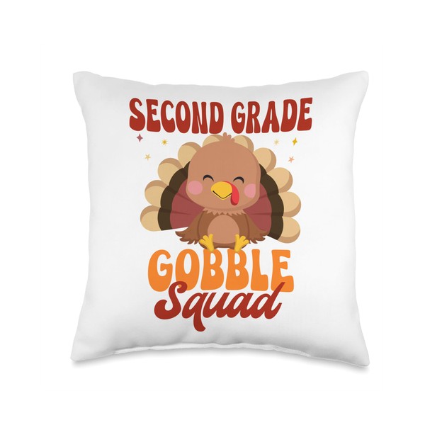 Second Grade Gobble Squad Thanksgiving Apparel Second Grade Gobble Squad