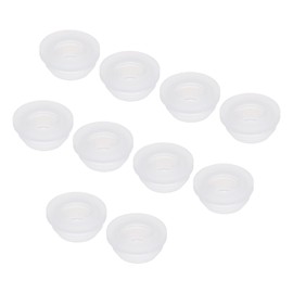 sourcing map 10Pcs Snap Rubber Grommet Plug Mount Dia 12mm ID 9mm Narrow Groove Width 2mm Seal Anti-Scratch for Electrical Box Cable Pipes Transparent