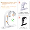 TOKPLNU Ceiling Curtain Rod Bracket, Ceiling Curtain Rod Hooks White