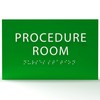 ADA CENTRAL SIGNS - 6" X4" Procedure Room Sign -