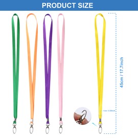 ROSSHINE 100pcs Yellow Lanyards for Neck, Nylon Neck Strap Lanyard for Keys ID Cards Name Tags Badge Holders with Swivel Hook Ideal for Staff Student Doctors Visitors