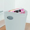 Addis 514806 Plastic Waste Paper Bathroom Bedroom Office Bin, 12