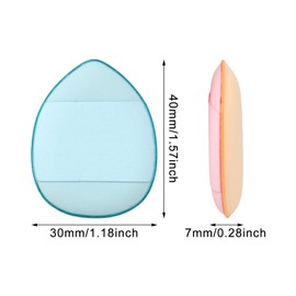 Honbay 20PCS Mini Finger Puff Soft Finger Makeup Sponges Cosmetic Makeup Puff Pads Tools for Foundation Concealer Eye Shadow Cream (5 Color)