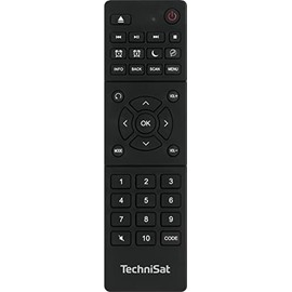 TechniSat TECHNICONTROL, DAB+, radio universal remote control, black
