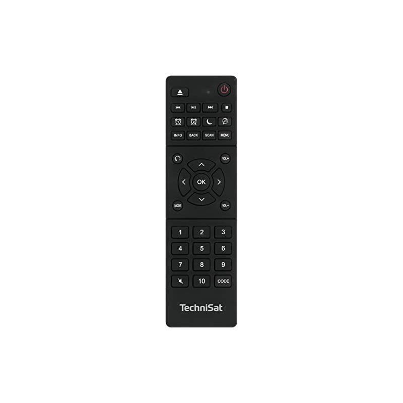 TechniSat TECHNICONTROL, DAB+, radio universal remote control, black