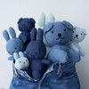 BON TON TOYS Snuffy Denim Bag Charm Keychain Light Wash