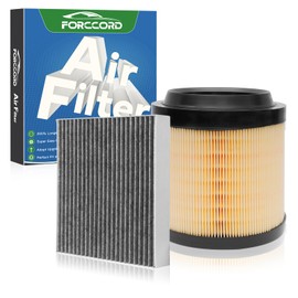 Forccord Cabin&Engine Air Filter Fit for Ford Bronco 2026-2021 (2.3L 2.7L) includes Activated Carbon Replacement for CF12772 MB3G-9601AA Air Filter Combo Set Car Accessories