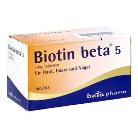Biotin Beta 5 Pack of 100 Tablets (Pack 1841948