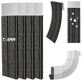 4 Pcs Gutter Noise Dampener, 2.7 X 11.8 in Rain Noise Downspout Silencer, Insert Adjustable Downspout Drip Silencer for Outdoor Sound Reducer (2.7 * 11.8 in)