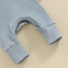 Infant Boys Girls Clothes Set Newborn Baby Romper Hat Ribbed