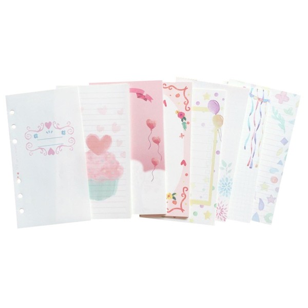 TopHomer 101PCS Lined Refill Paper,Refill Binder Planner Inserts 6 Ring