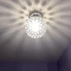 TISLYCO Small Chandelier for Hallway, Modern Semi Flush Mount Light