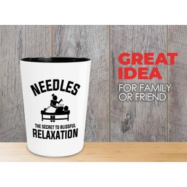 Acupuncturist Shot Glass 1.5oz - Needles The secret - Chiropractors Physical Therapists Physician Assistants Naturopathic Physicians Massage Therapists.