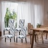 Modern Stretch Dining Chair Covers Removable Washable Spandex Slipcovers for