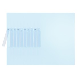 PATIKIL Report Covers, 10 Pcs Plastic Clear Report Folder Cover with Swing Clip A4 Size Professional Presentation Folders for File Resume Document Organizer, Blue