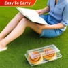 Dukrouk Dukrouk 20 Packs Cinnamon Roll Containers with Lids-Food Safe,Clear