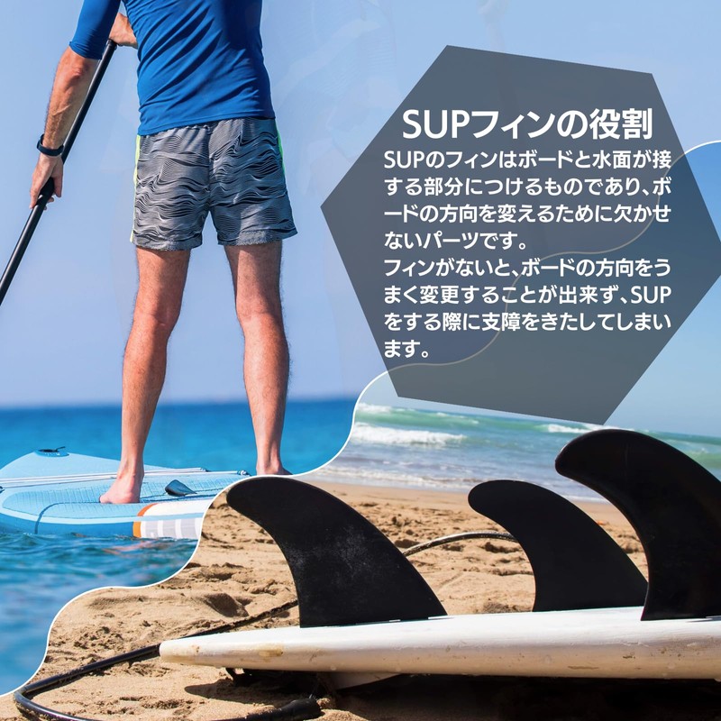 Space Fire Center Fin Sup Fin Paddleboard Fin [Easy to