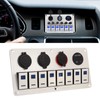 Rocker Switch Panel 8 Gang 12‑24V 5 Pin Blue Light