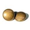 Bezelry 12 Pieces Lined Edge Pattern Metal Shank Buttons. 22mm