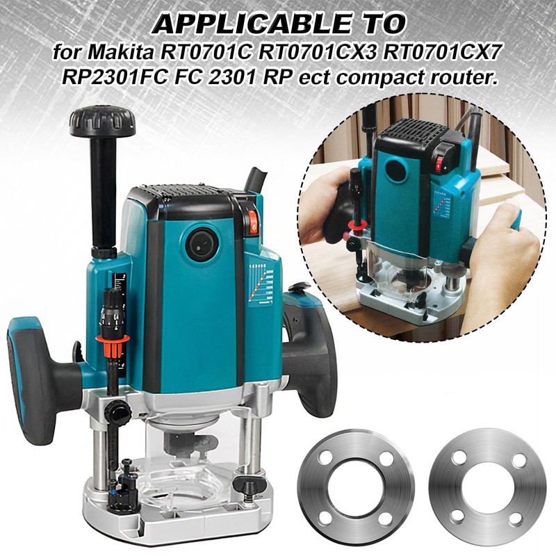 (2 Pack) Template Guide Adapter Compatible with Makita Router 3612B