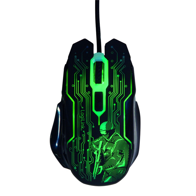 LogiLink ID0137 USB Gaming-Maus, 2400 DPI schwarz