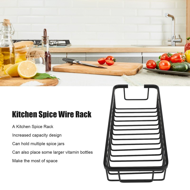 Wall Storage Rack Space Aluminum Rust Proof Large Capacity Kitchen