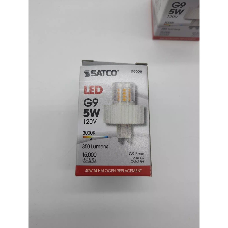 SATCO 2x 5 Watt T4 Repl. LED G9 base 360