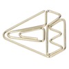 100pcs Metallic Paper Clips Golden Electroplating Process Anti Rust Paper