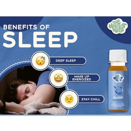 SLEEP - 5 Pack | Deep Sleep & Relaxation Wellness Supplement Shots | Sedating Formula for Restful Nights & Natural Support for Better Quality Sleep