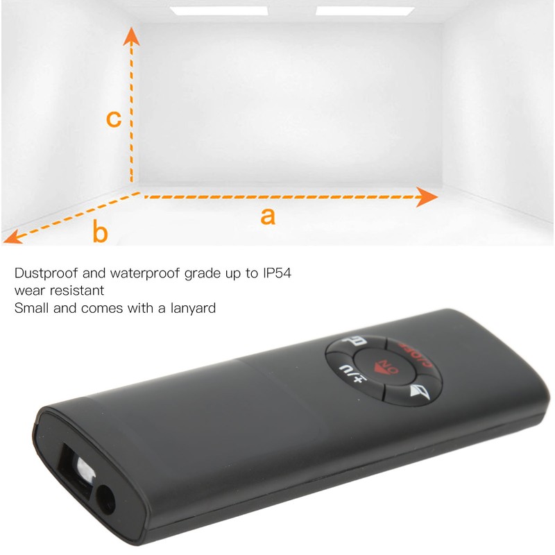 Laser Distance Meter Handheld IP54 Dustproof Waterproof USB Charging Mini