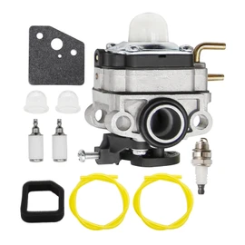 753-05676 Carburetor Kit for Troy Bilt TBP6160 Trimmer TB4BP TB4BPEC Blower Yard Man YM45BP 32cc 4-Cycle Backpack Blower Engine Replace#753-05676A 753-06795 753-08174 with Spark Plug