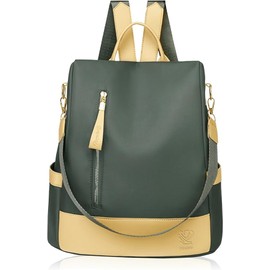 enocoland Women's Backpack Shoulder Handbag, Lightweight, A4 Size, Waterproof, Oxford Fabric, 3-Way, gray