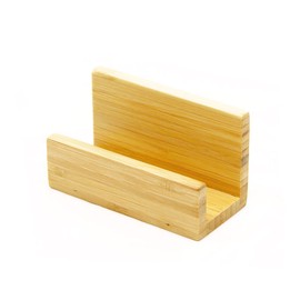 Woodquail Desk Business Card Holder, Made of Natural Bamboo