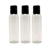 GreenHealth Pack of 3-2 fl oz Clear Plastic Bottle with