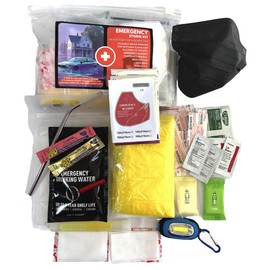 Emergency Storm Kit – 15-in-1 Essentials for Power Outages, Hurricanes & Disaster Preparedness – Water, Electrolytes, Blanket, Flashlight, First Aid & More
