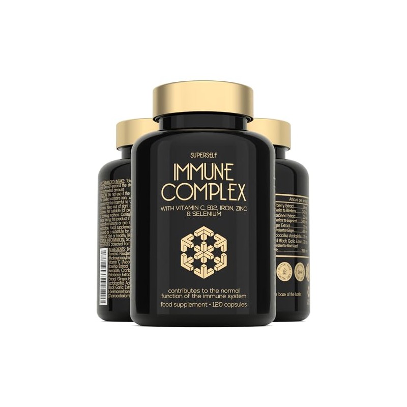 Immune System Booster - 120 Capsules - Immune Support &