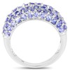 Bonyak Jewelry Genuine Round Tanzanite Ring in Sterling Silver -
