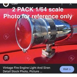 Non Operating Lightbar 2 Pack 1/64 Siren With Red Light Fire Engine Truck Vintage Federal Signal WLR