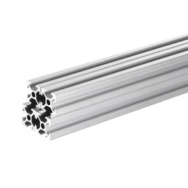 sourcing map 2020 T Slot Aluminum Extrusion 250mm(9.8 Inch) Silver European Standard Anodized Linear Rail for 3D Printer Laser Engraving Machine 4 Pcs