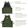 Extra Gardening Apron Waterproof Cross Back Apron Women, 600D Polyester