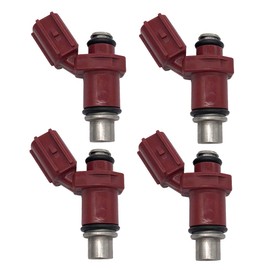 EPSIRMP Juego de 4 inyectores de combustible compatibles con Yamaha 80 BEL fueraborda 75HP 90HP 4 tiempos 6D8-13761-00-00