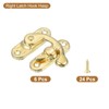 sourcing map 6 Pcs Vintage Lock Clasp, 37 x 42mm