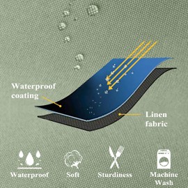 Home Brilliant Outdoor Throw Pillows for Patio Furniture Waterproof Decorative Spring Pillow Covers 20x20 Inch St Patricks Day Decor, 50x50cm, Set of 4, Sage Green