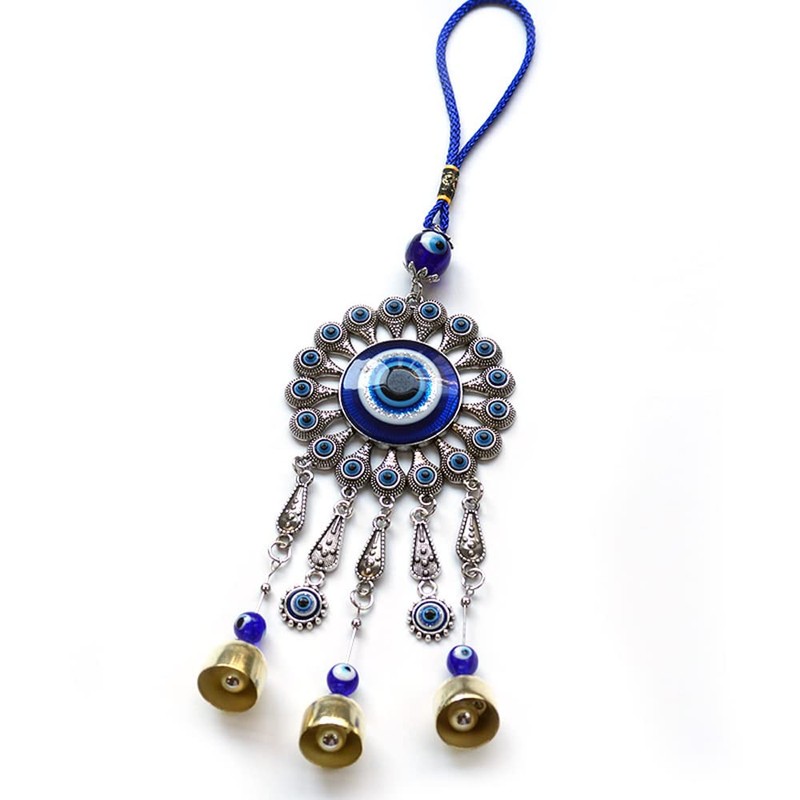 Zingtsing Evil Eye Wall Hanging Decor, Evil Eye Wind Chime,