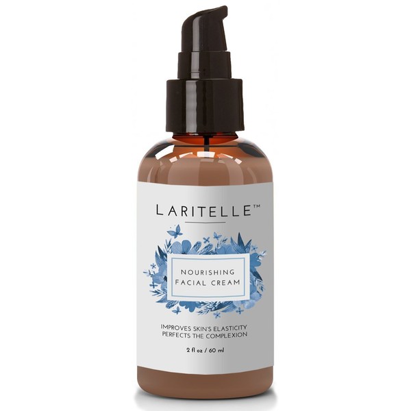 Laritelle Organic Facial Moisturizer 2 oz | Rejuvenating, Nourishing, Vitamins & Antioxidants-rich Day/Night Cream for Cellular Rejuvenation, Collagen Support and Diminishing Visible Signs of Aging