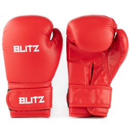 Blitz Kids Training Boxing Gloves - Red - 6oz