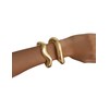 Wrlcorly 2Pcs Gold Bangle Bracelets for Women 14K Gold Plated